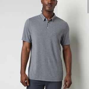 Vuori Knit Twill polo heather grey XL